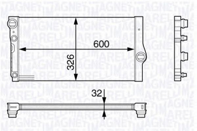 MAGNETI MARELLI 350213142200 -  Радиатор, охлаждение двигателя